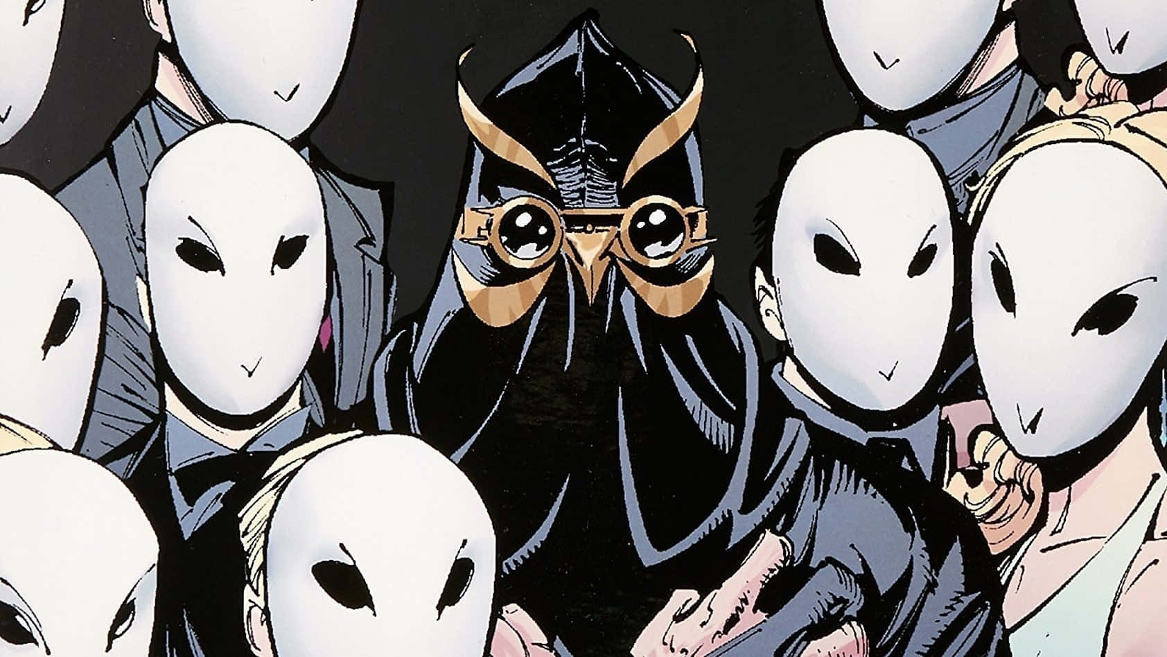 The Mysterious Court Of Owls In Full Glory Wallpaper