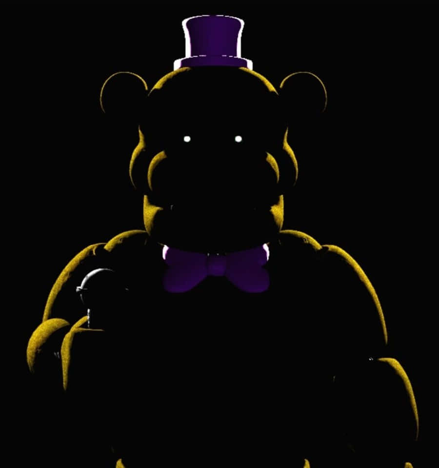 The Mysterious Golden Freddy From Five Nights At Freddy's Game Wallpaper