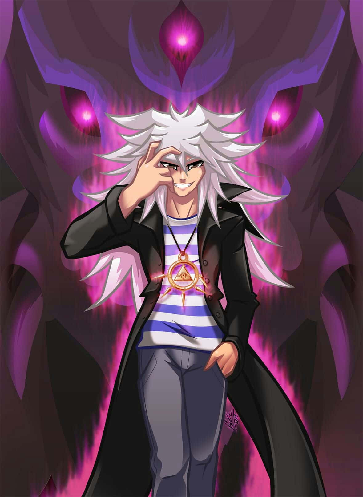 The Mysterious Yami Bakura In Dark Enchantment Wallpaper