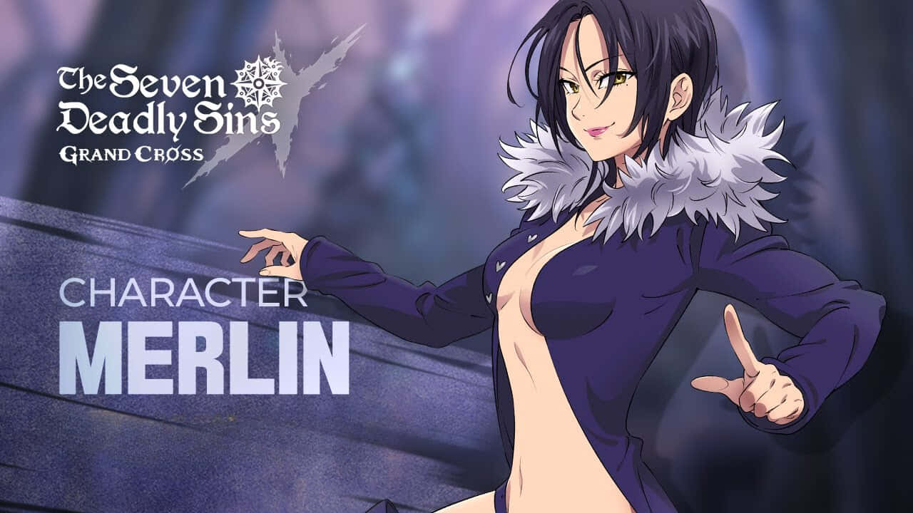 The Mystical Magician - Merlin From Seven Deadly Sins Wallpaper