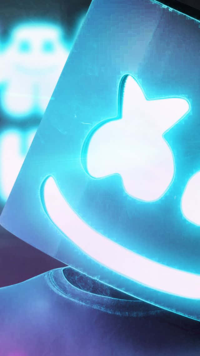 The Neon Appeal Of Marshmallow On An Iphone Wallpaper