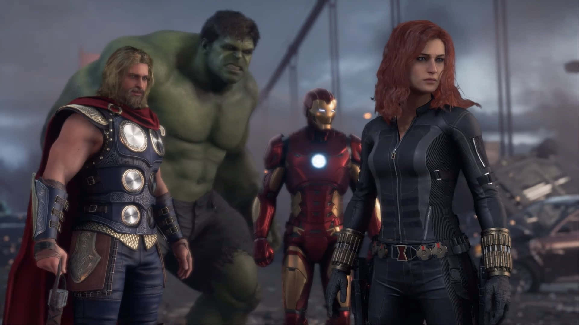 The New Avengers Assemble For A Battle Wallpaper