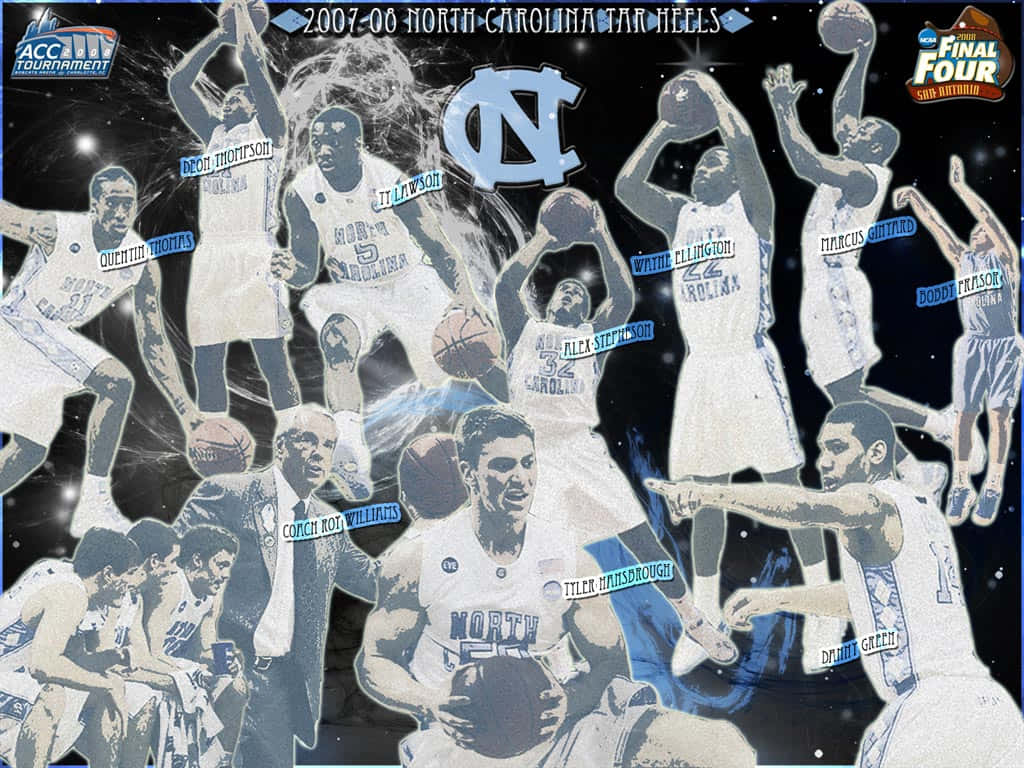 The North Carolina Tar Heels March Into Victory Wallpaper