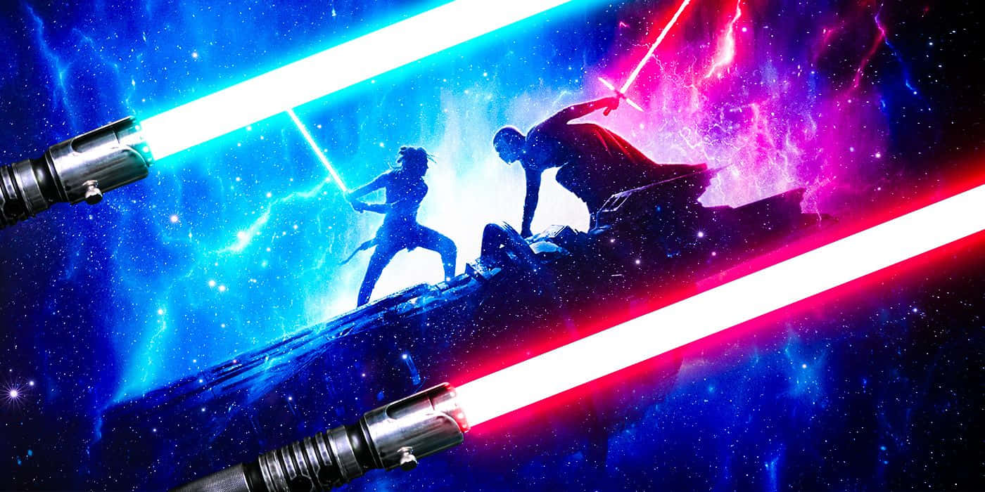 The Peaceful Lightsaber Duel Wallpaper