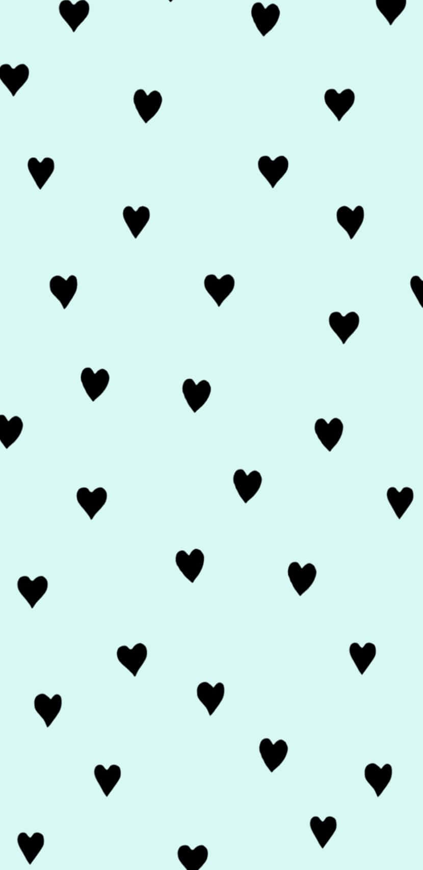 The Perfect Color To Show Someone You Love Them, Mint Green Hearts. Wallpaper