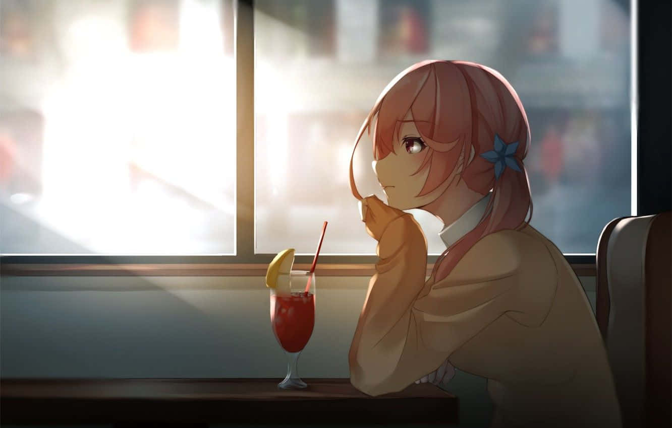 The Perfect Spot For Spending Time With Friends - Cafe Anime! Wallpaper