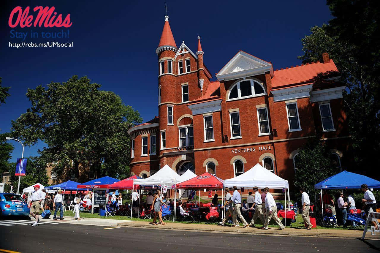 The Picturesque Oxford Campus Of The University Of Mississippi Wallpaper