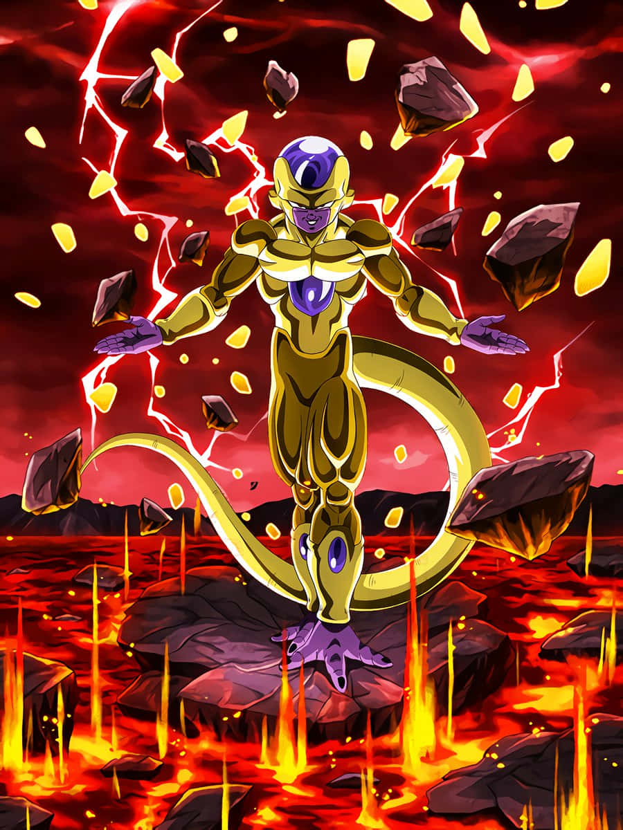 The Power Of Golden Frieza Unleashed Wallpaper