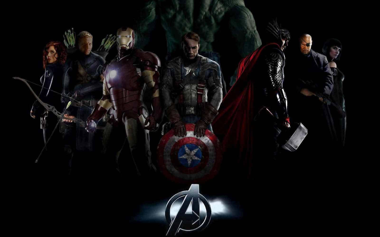 The Powerful Cast Of The Avengers Movie Wallpaper