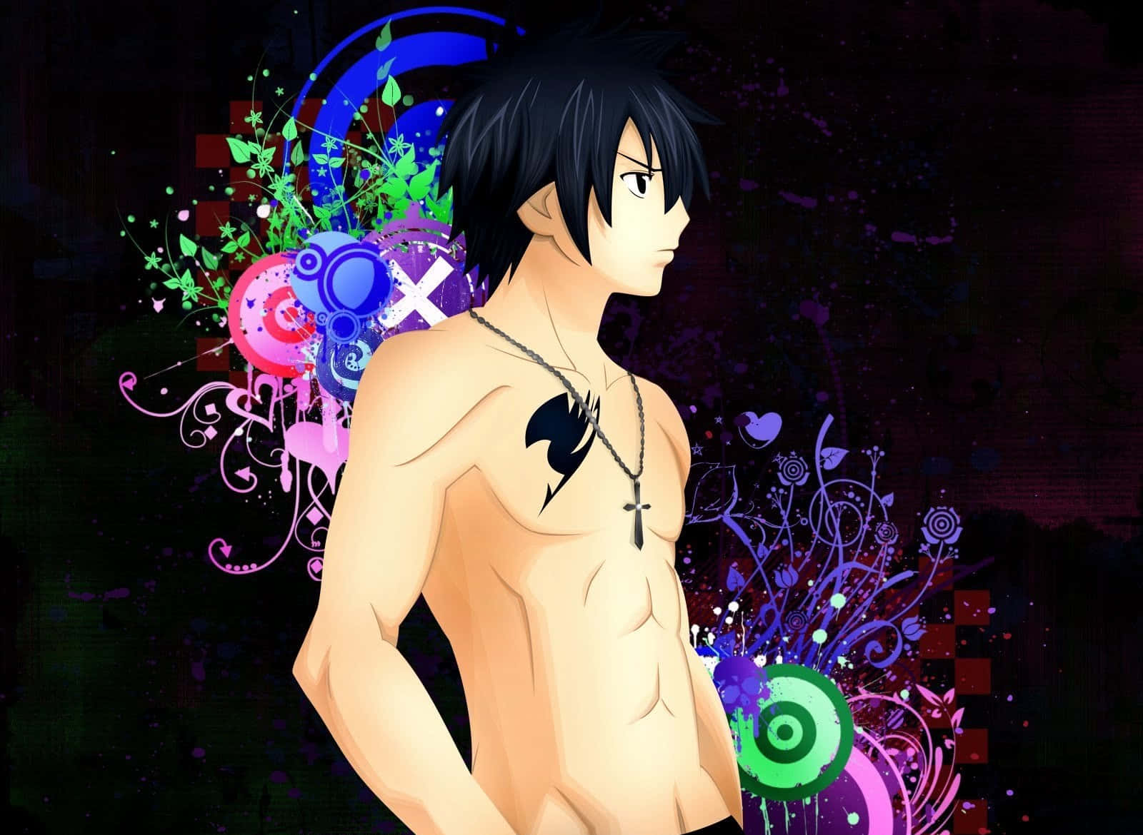 The Powerful Gray Fullbuster In Action Wallpaper