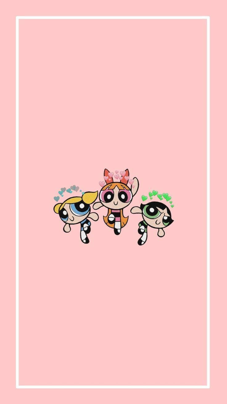 The Powerpuff Girls Hearts Wallpaper