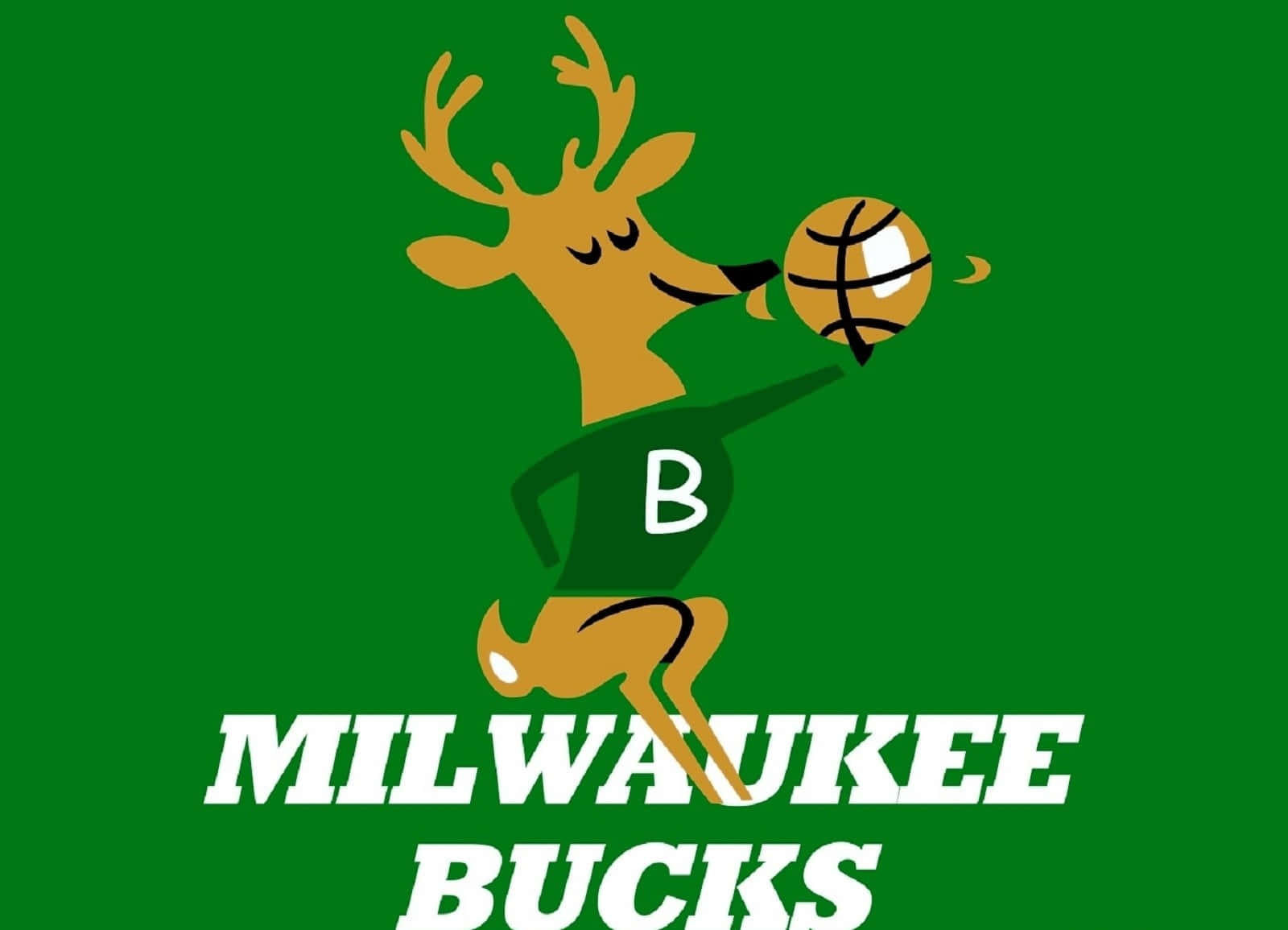 The Primary Logo Of The Milwaukee Bucks Wallpaper