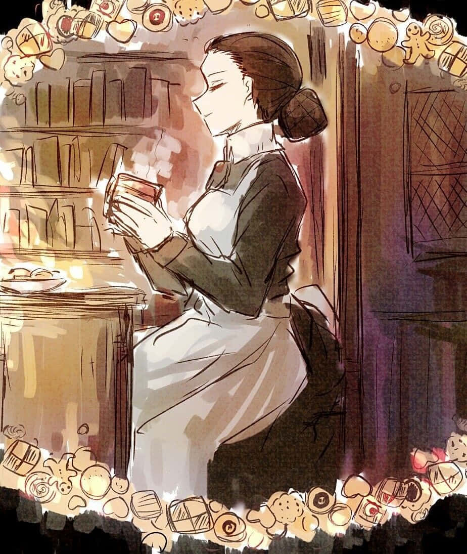 The Promised Neverland's Isabella - The Enigmatic Housemother Wallpaper