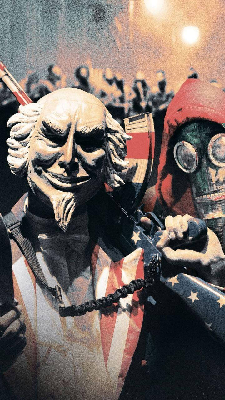 The Purge Uncle Sam Portrait Wallpaper