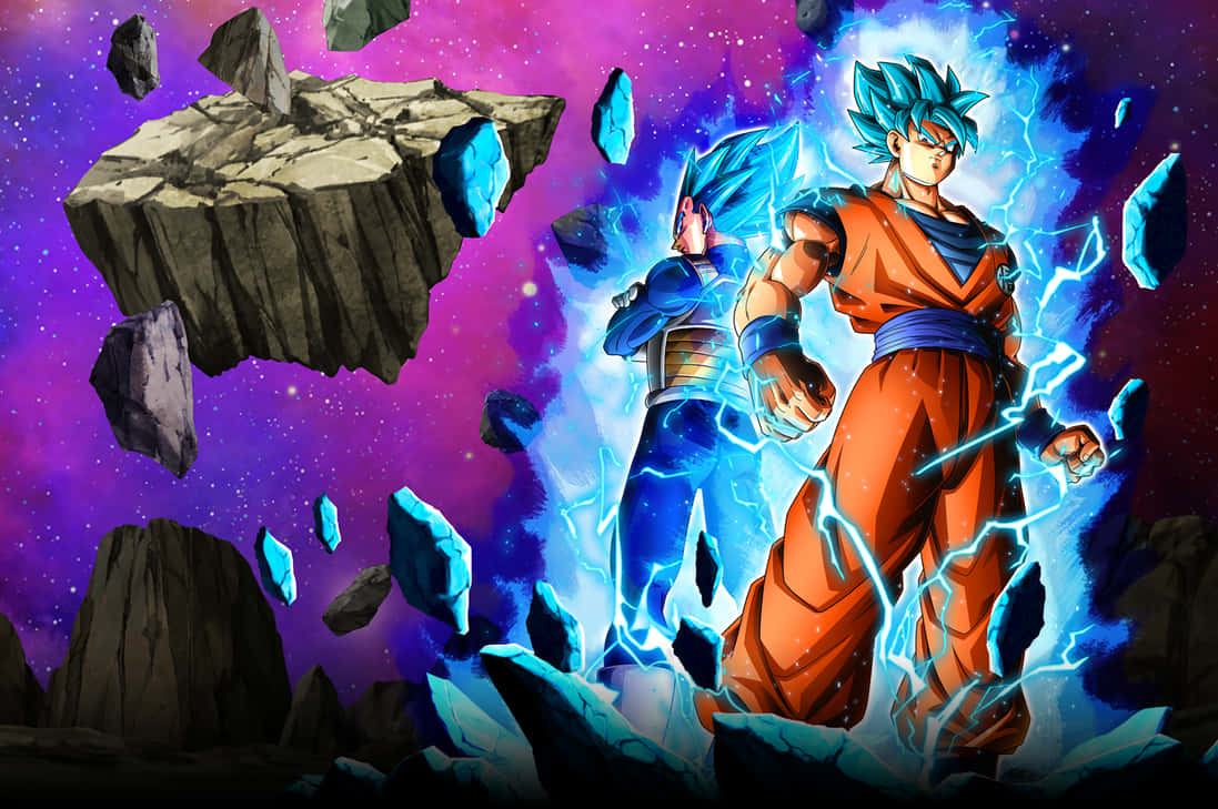 'the Rivals, Goku And Vegeta'. Wallpaper