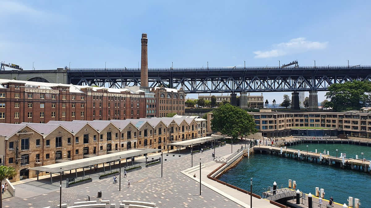 The Rocks Sydney Harbour Bridge View Wallpaper