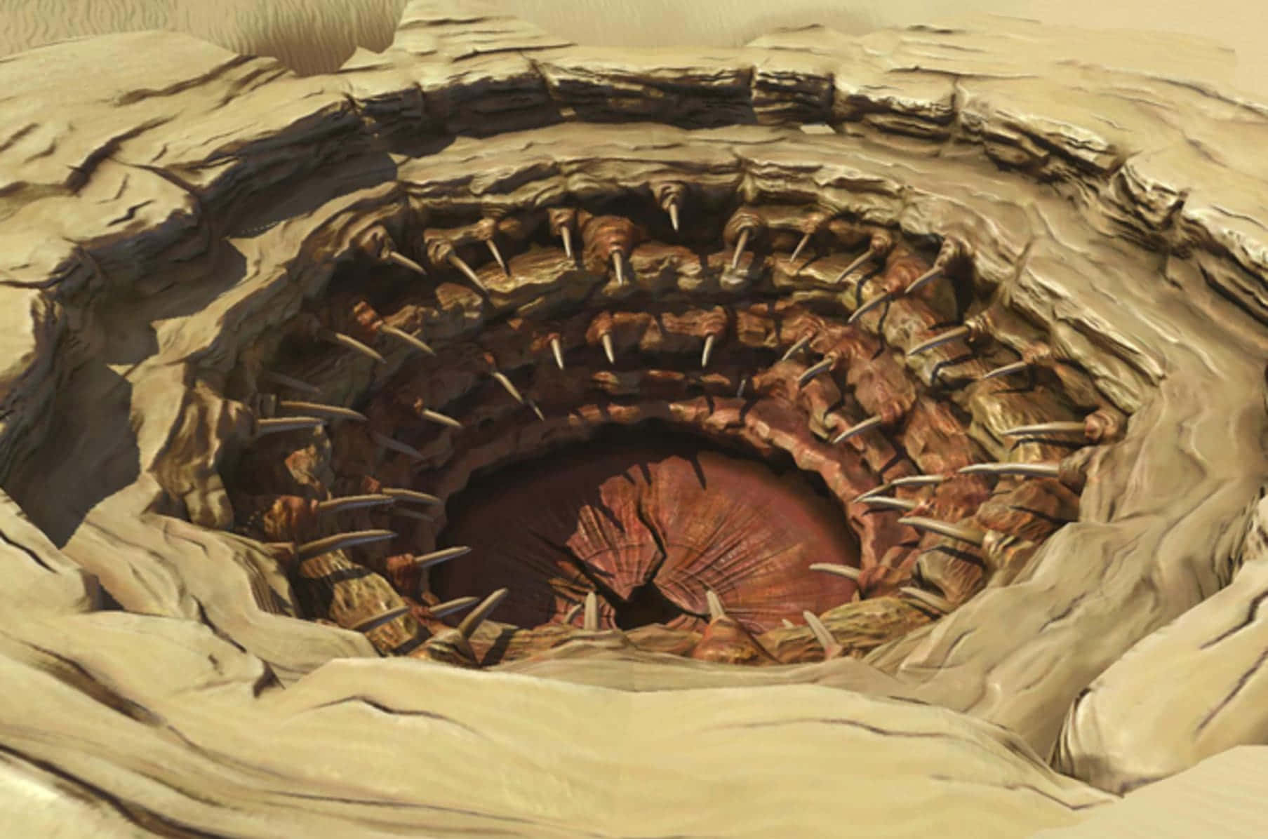 The Sarlacc Pit Is A Dangerous Creature From The Star Wars Universe.