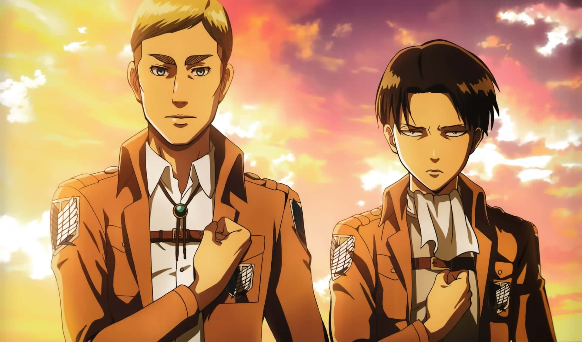 The Scouts Prepare For Battle In Attack On Titan Season 1 Wallpaper