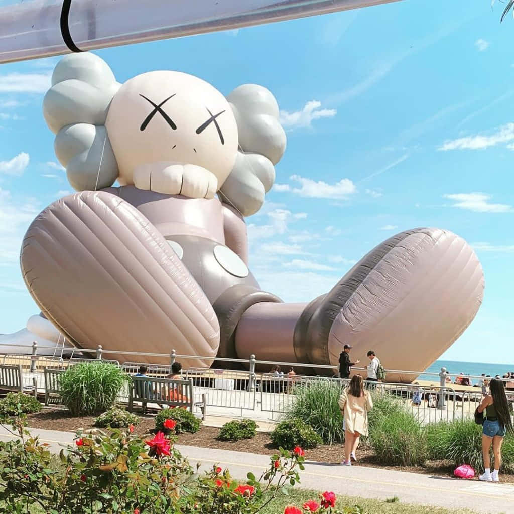 The Serene Kaws Holiday Art Piece Explores Urban Art In Nature. Wallpaper