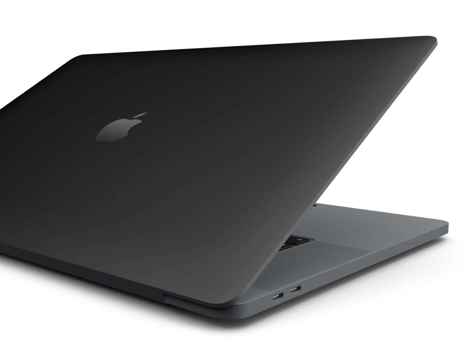 The Sleek And Stylish Black Macbook Wallpaper