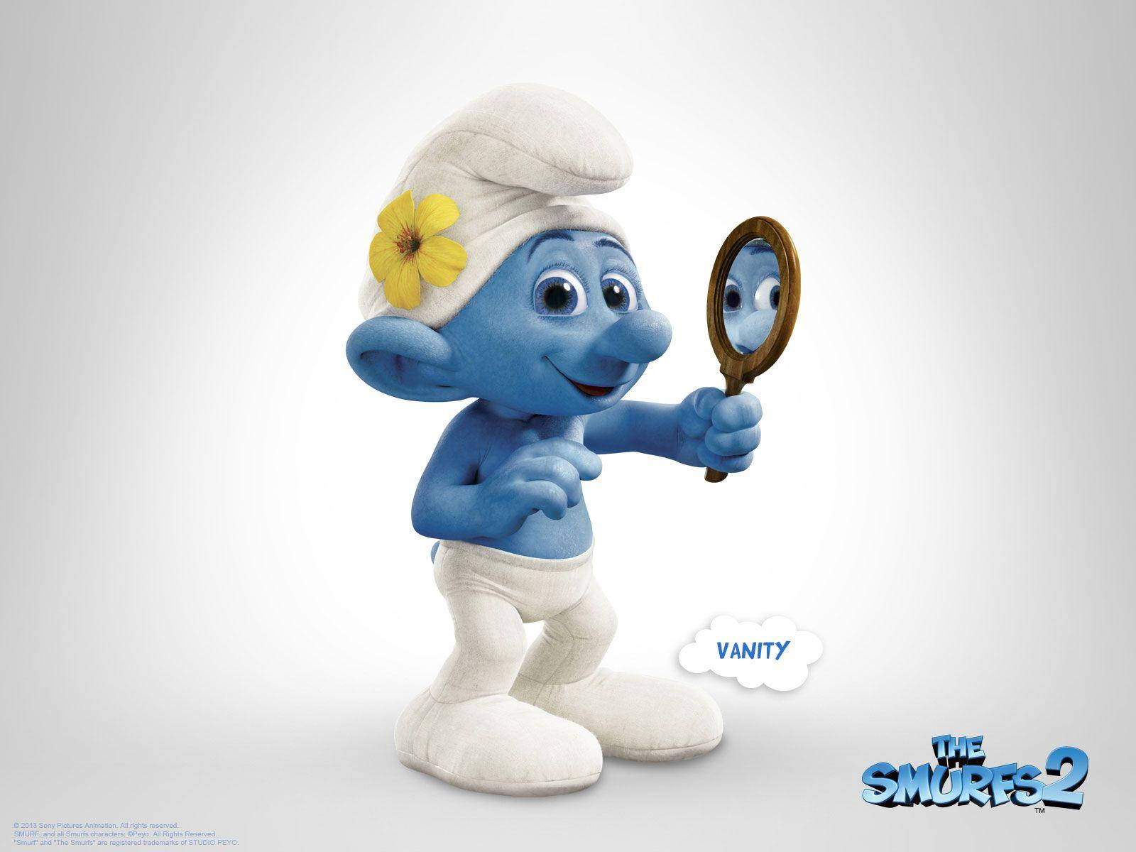 The Smurfs Vanity Smurf Wallpaper