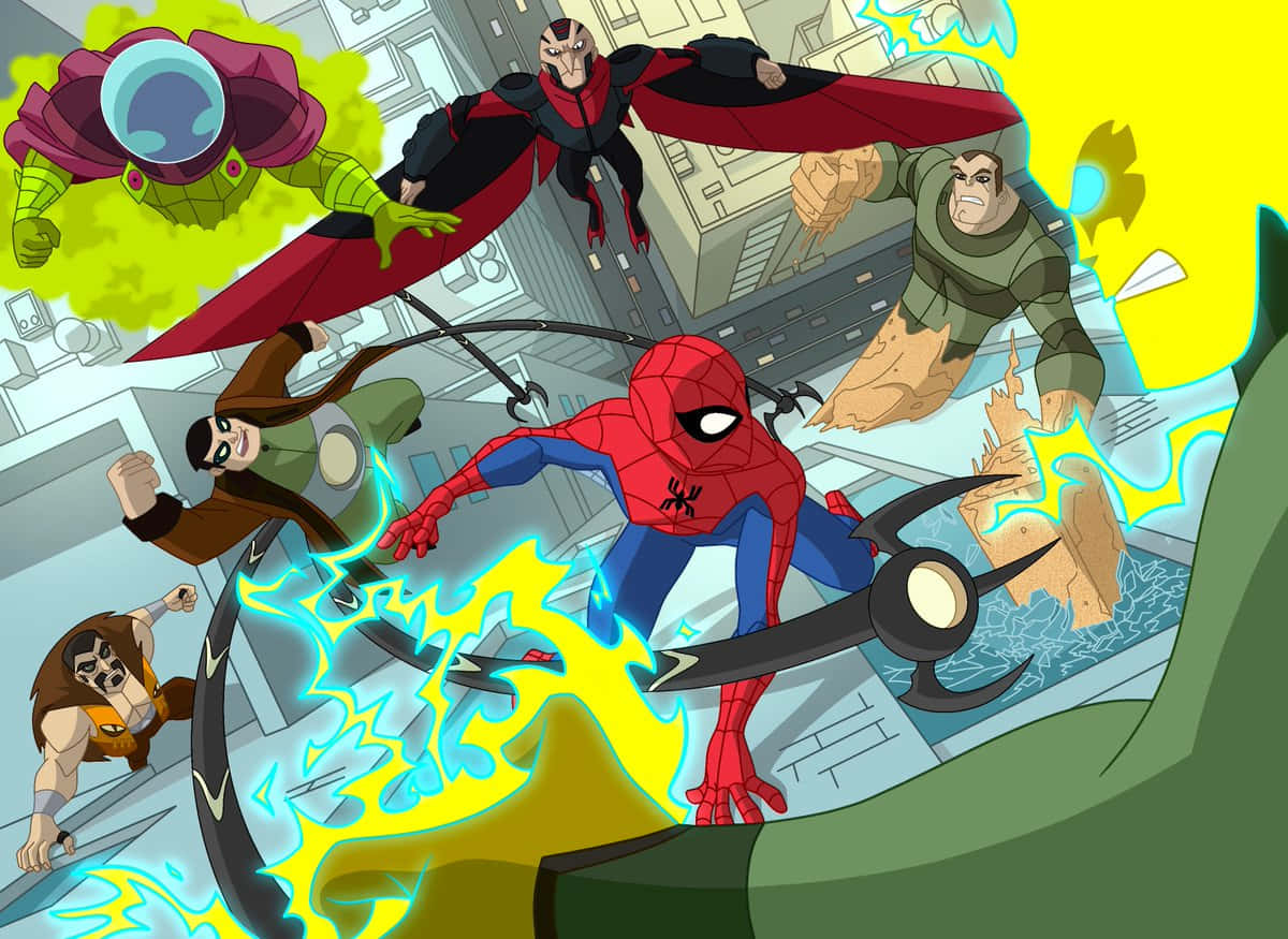 The Spectacular Spider-man Villains Wallpaper