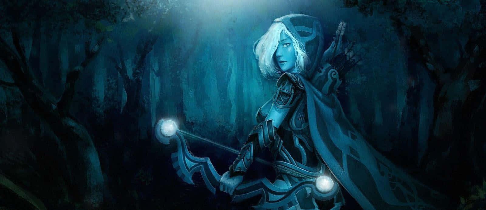 The Stealthy Shadow Of Drow Ranger Wallpaper