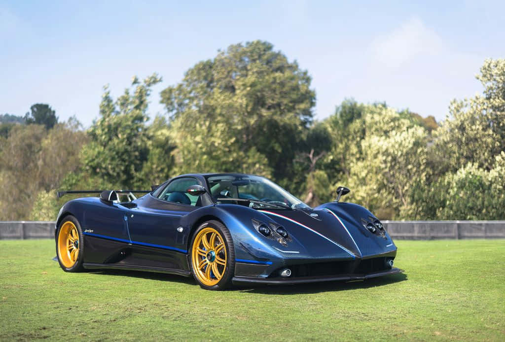 The Stunning Pagani Zonda Tricolore In Action Wallpaper