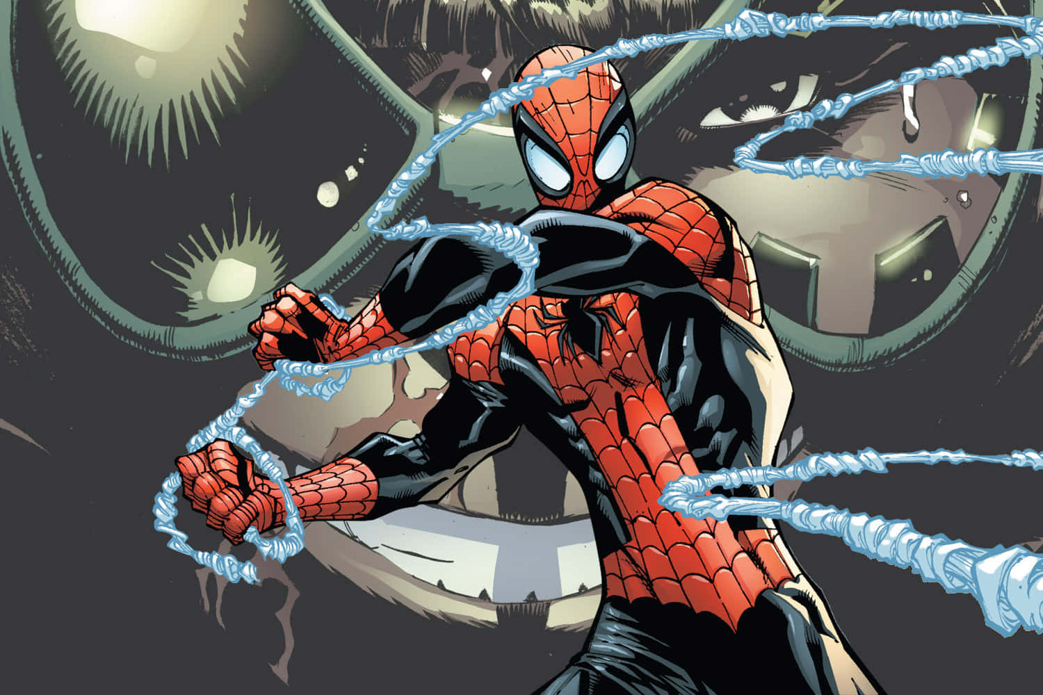 The Superior Spider-man In Action Wallpaper