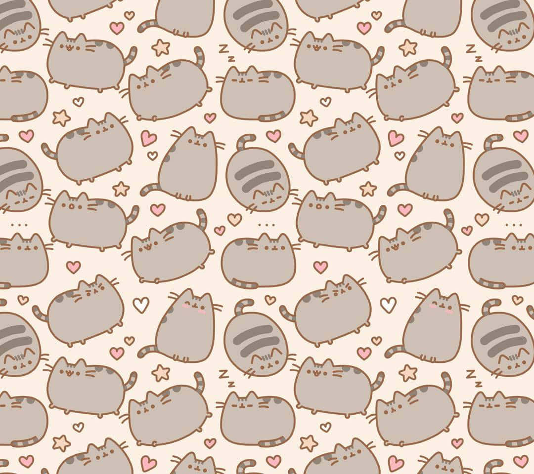 The Sweetest Of Pusheen Cats Wallpaper