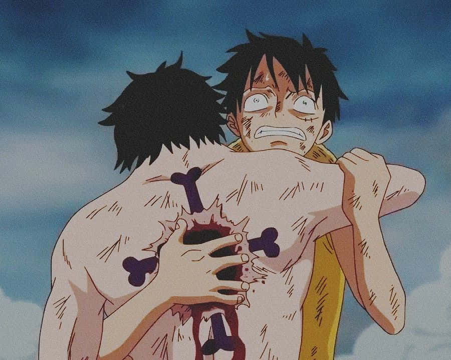 The Tragic Moment: Portgas D. Ace's Death In One Piece Wallpaper