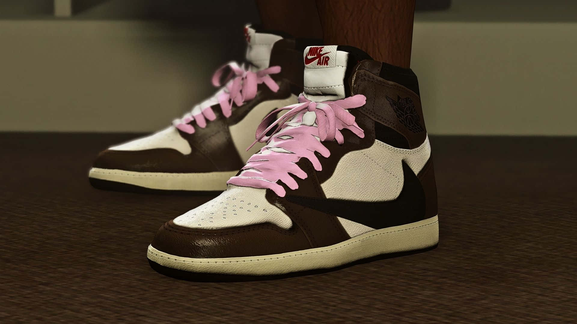 The Travis Scott Jordan 1 – A Reflection Of Extravagant Style Wallpaper