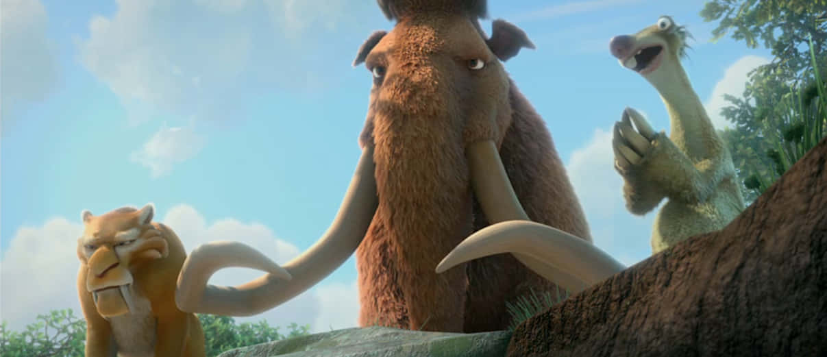 The Trio From Ice Age Continental Drift Wallpaper