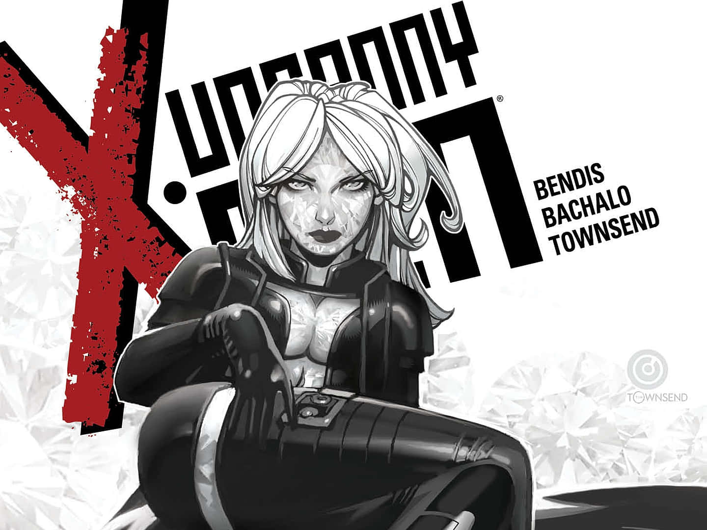 The Uncanny X-men's Emma Frost In An Intense Stance Wallpaper