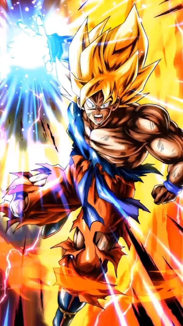 The Unstoppable Power Of Legendary Super Saiyan Wallpaper