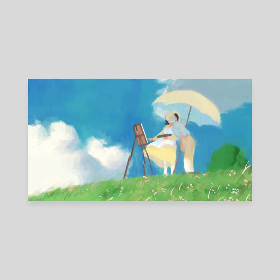 The Wind Rises – A Mythical, Dreamlike Shot Of The Japanese Countryside Wallpaper