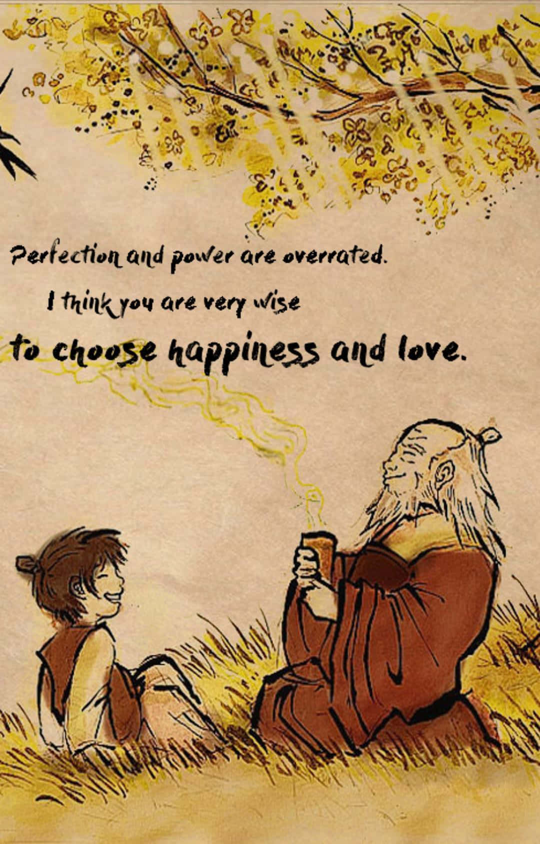 The Wise And Inspirational Uncle Iroh Wallpaper