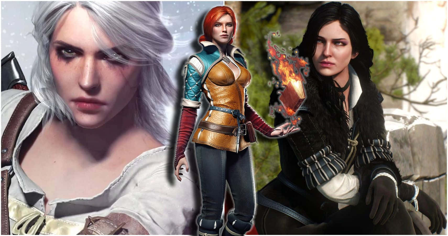 The Witcher Characters Gathered For An Epic Scene Wallpaper