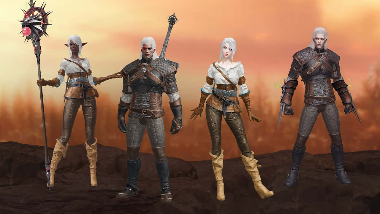 The Witcher Characters - Powerful Assemble Wallpaper