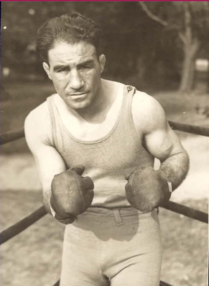 The Young Johnny Dundee In His Boxing Pose Wallpaper