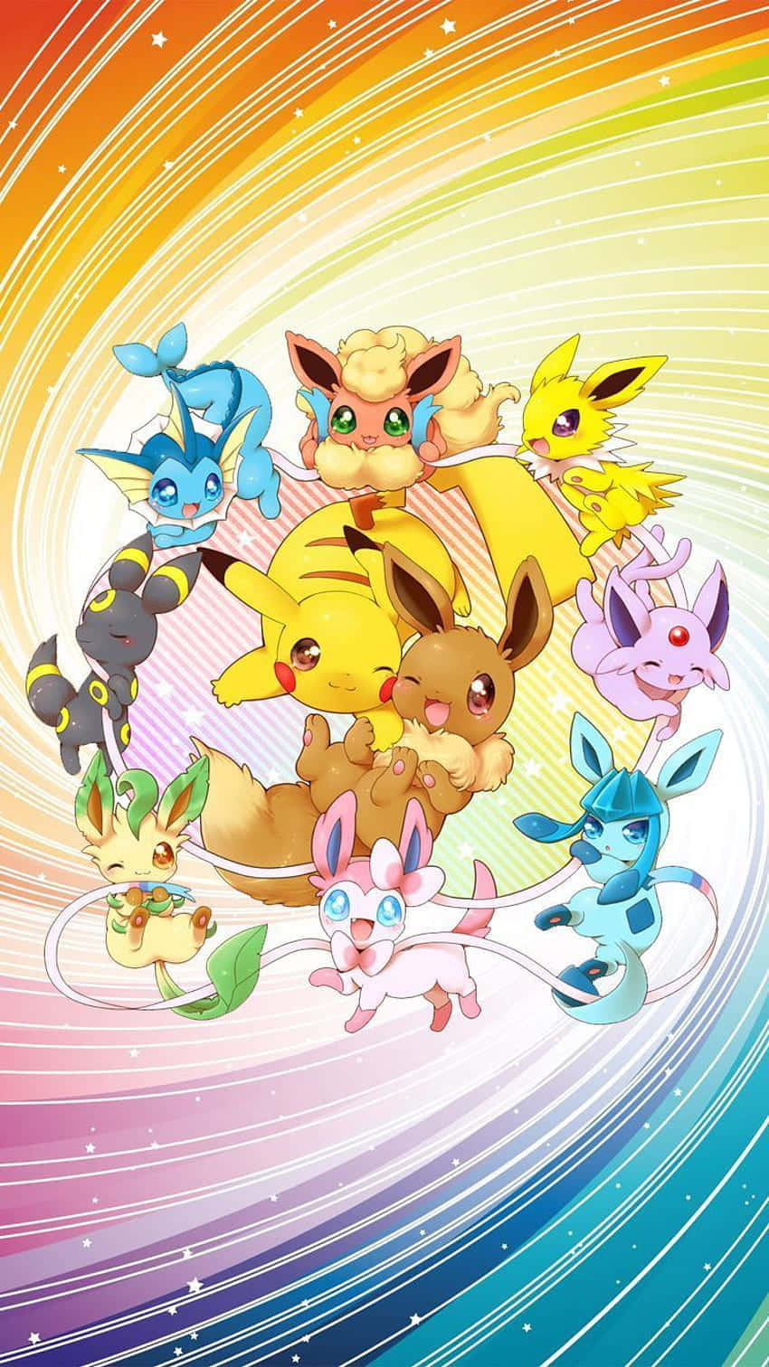 They Are Ready For An Adventure - Pikachu And Eevee! Wallpaper