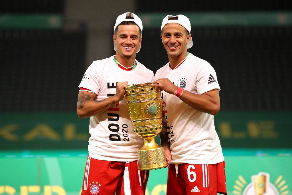 Thiago Alcantara And Philippe Coutinho Wallpaper