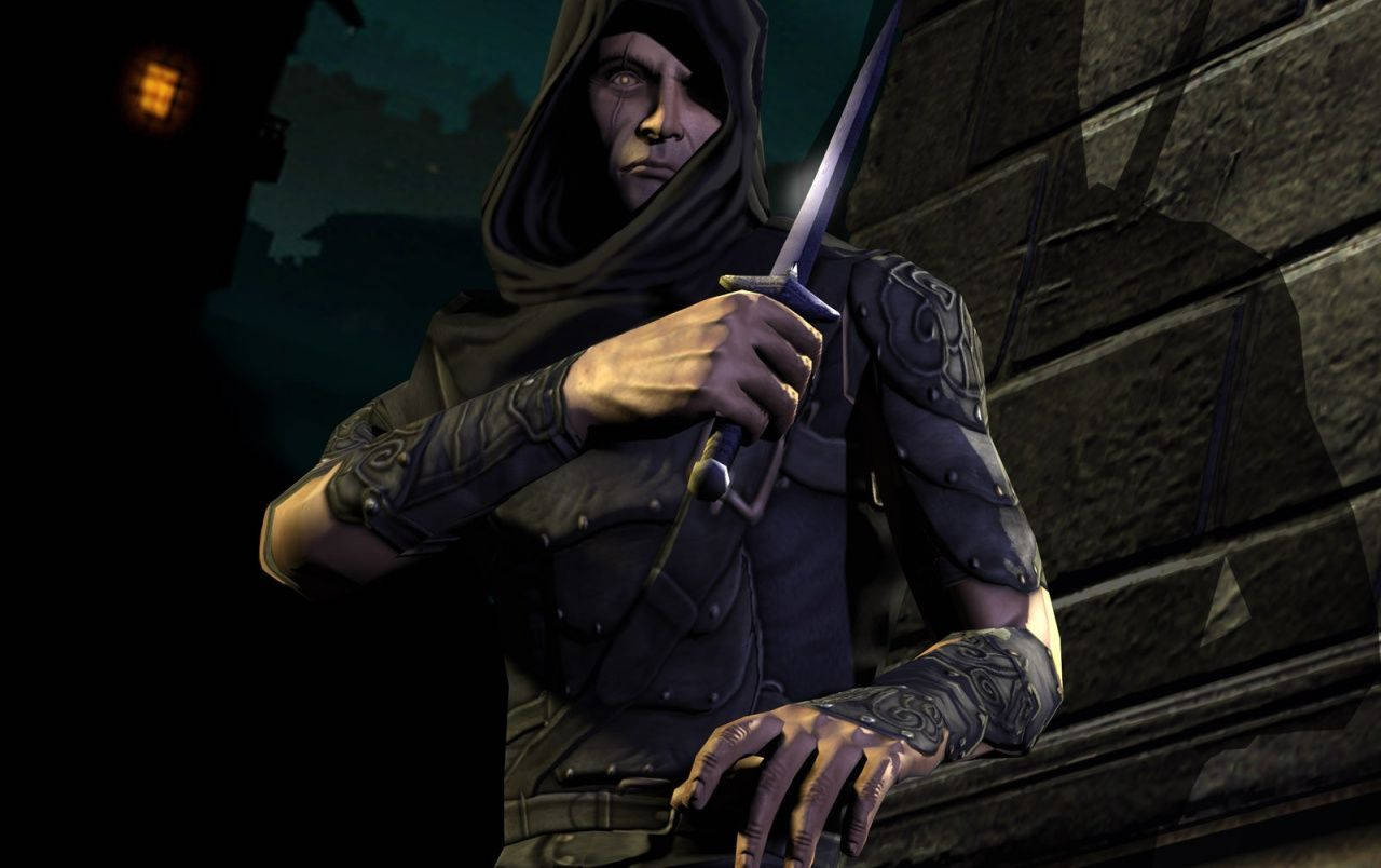 Thief Behind The Wall Wallpaper