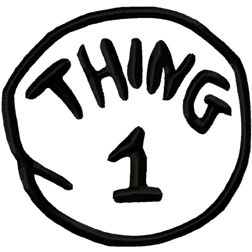 Thing 1 Black Logo Wallpaper