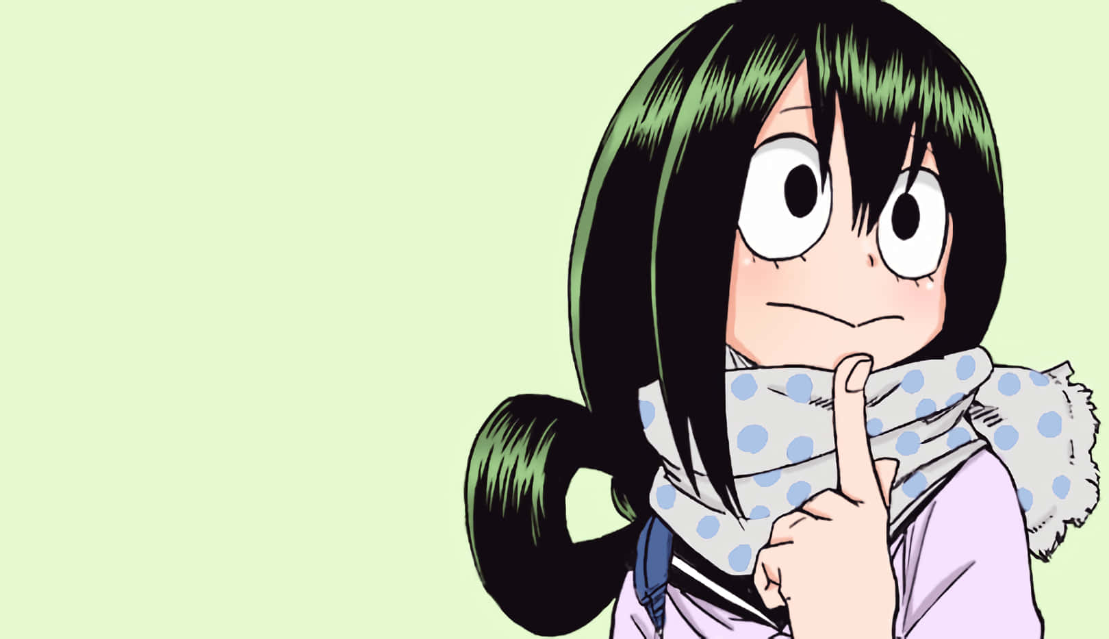 Thinking Tsuyu Asui Wallpaper