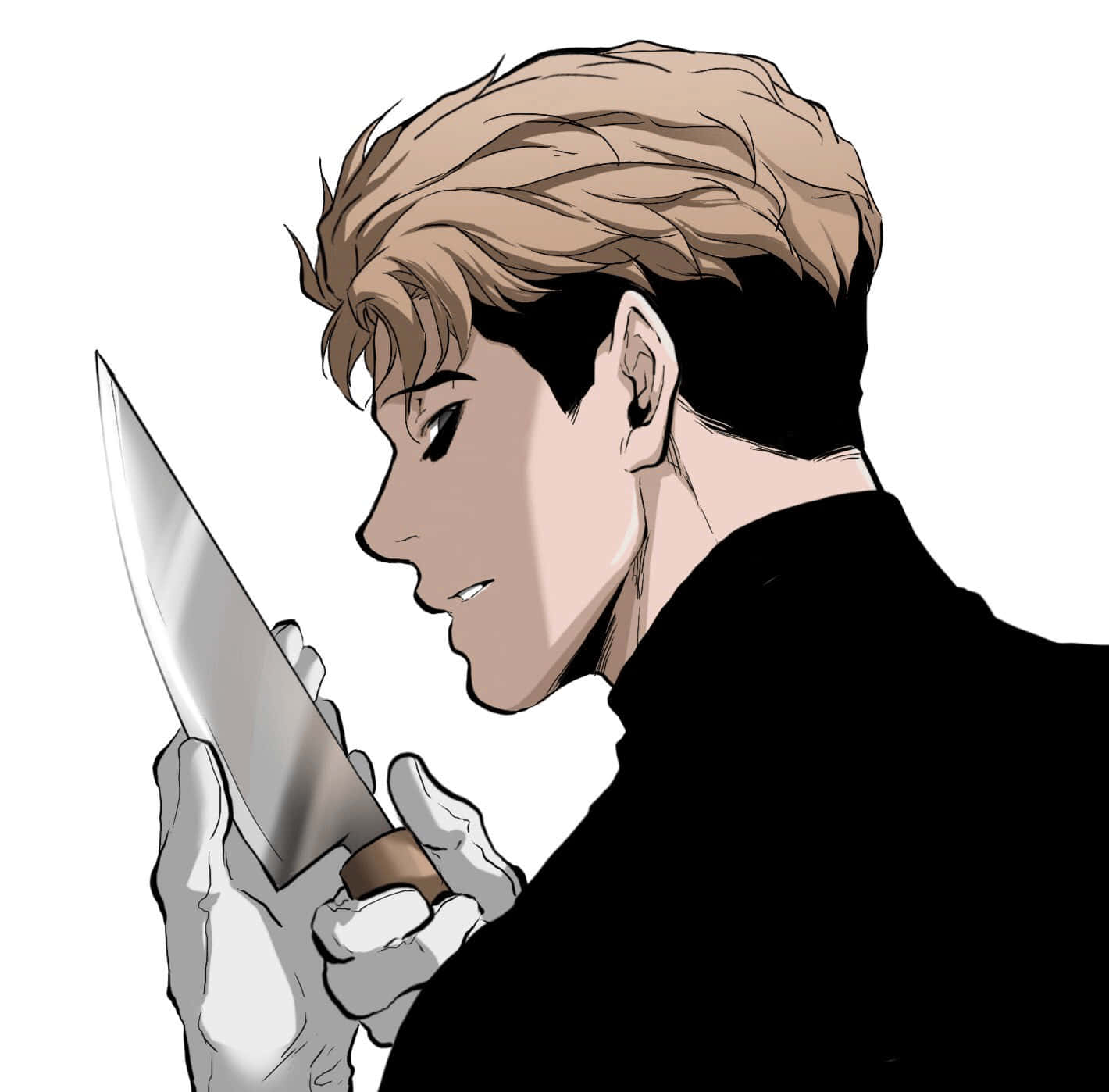 This Handsome Man Is Sangwoo - The Mysterious And Twisted Character From The Korean Manga Series Killing Stalking. Wallpaper