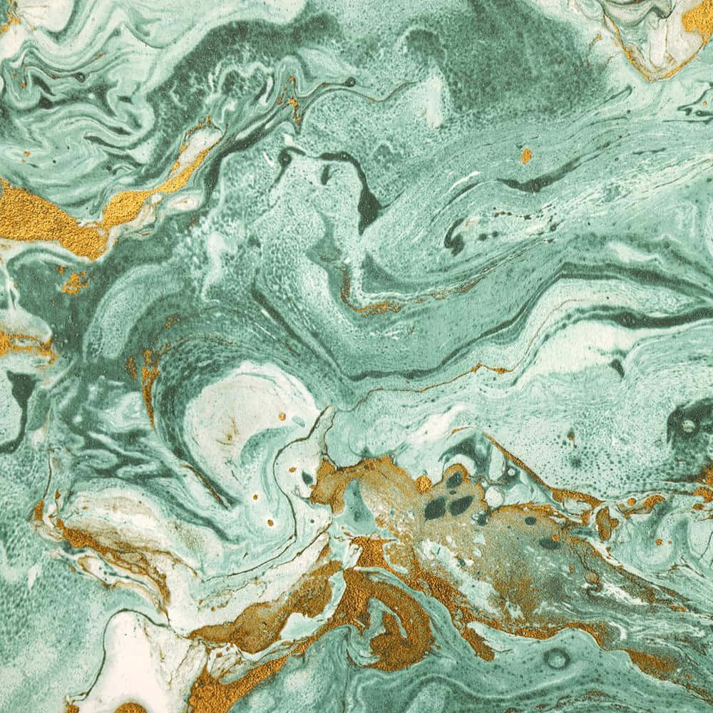 This Photo Highlights A Beautiful Mint Green Marble Surface. Wallpaper