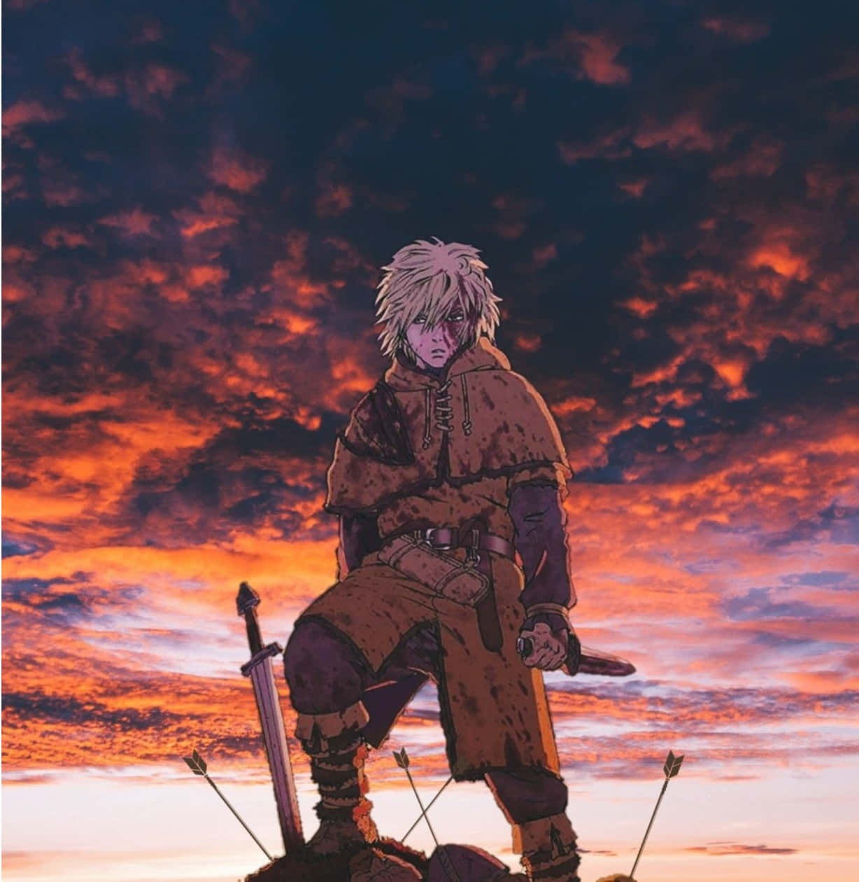 Thorfinn Viking Warrior Sunset Wallpaper