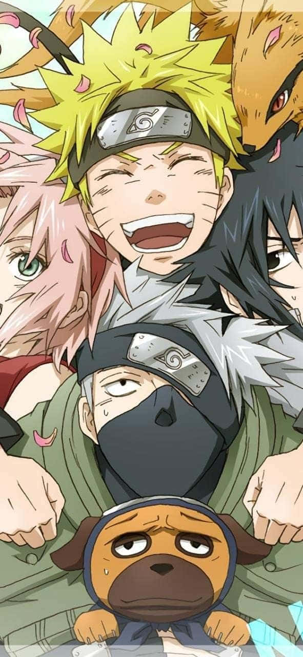 Three Of The Most Powerful Ninja Of The Naruto Series- Kakashi, Naruto And Sasuke Wallpaper