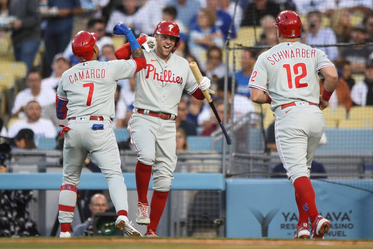 Three Philadelphia Phillies Players Wallpaper